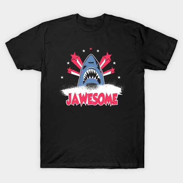 Totally Jawsome Star Shark T-Shirt by lietaurus